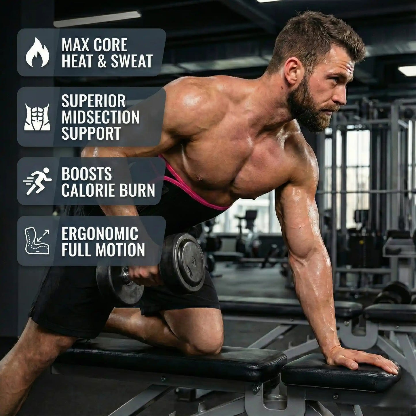 Waist Trimmer Sweat Belt For Men & Women